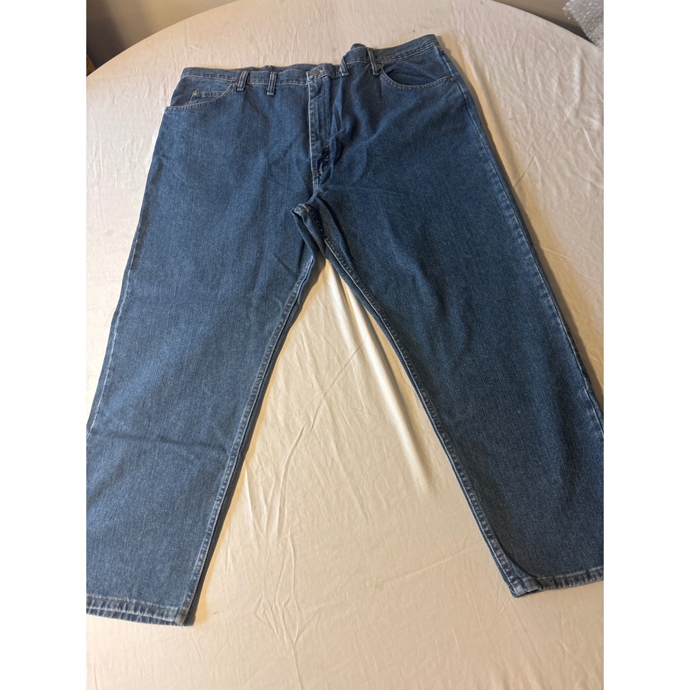 Unbranded Relaxed Straight Leg Jeans Mens 46x30 Blue Medium Wash Denim Excellent